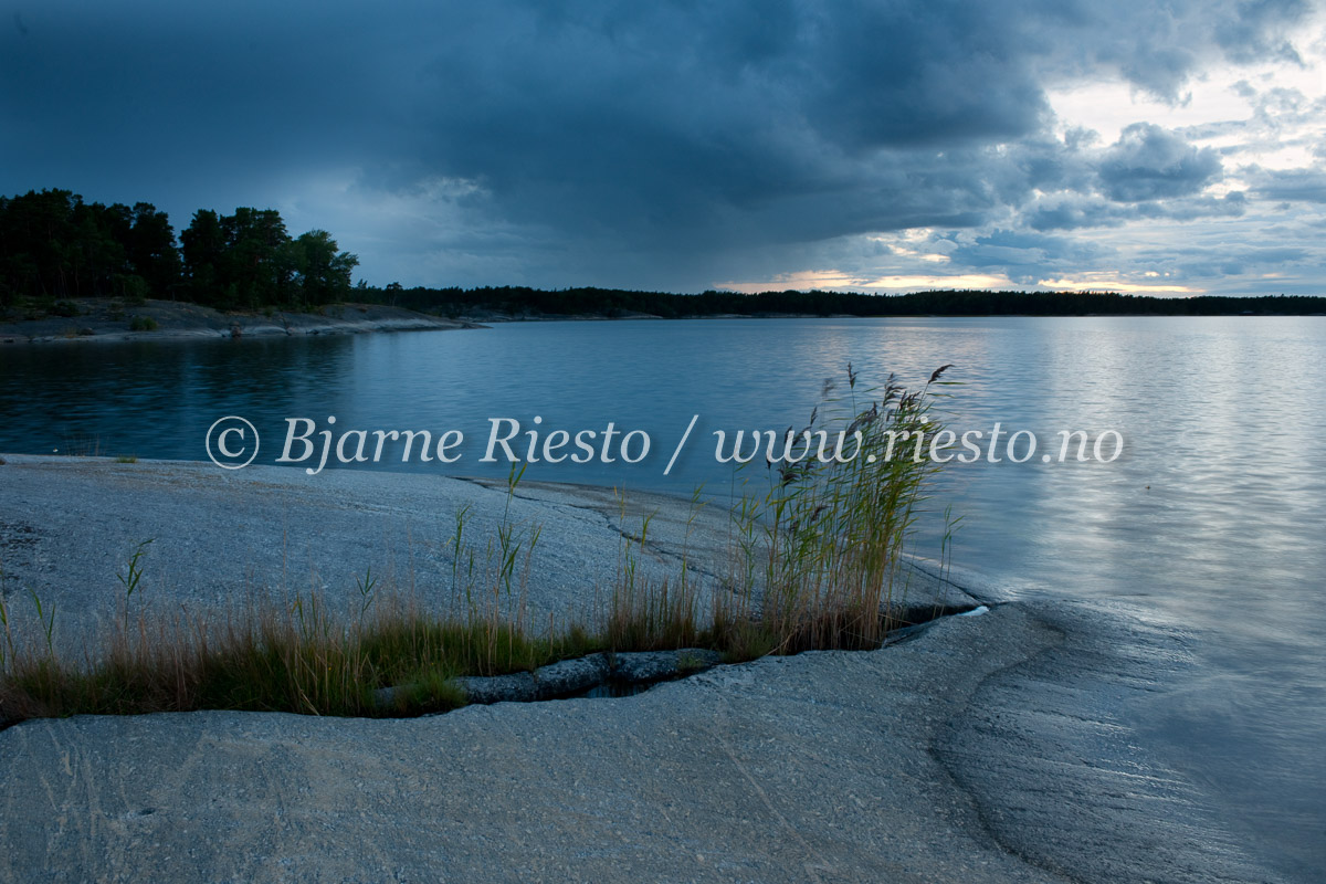 Kveld i Stockholms skjärgård.