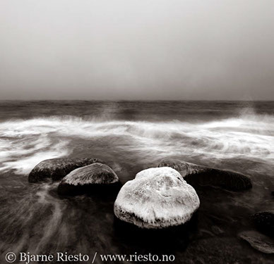 Bølge. Varangerfjorden, Finnmark 