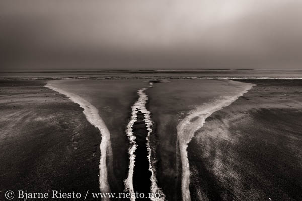 Bølge. Varangerfjorden, Finnmark 