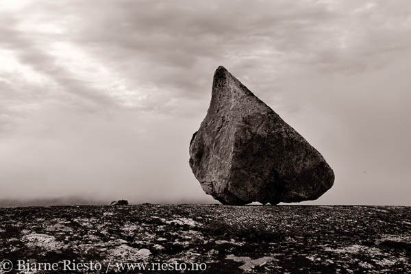 Flyttblokk. Varanger, Finnmark 