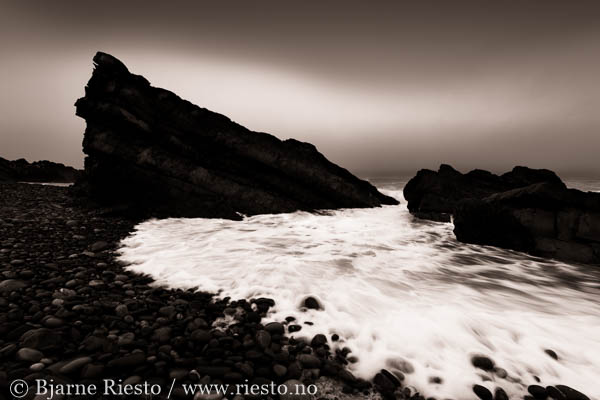 Bølge. Varangerfjorden, Finnmark 