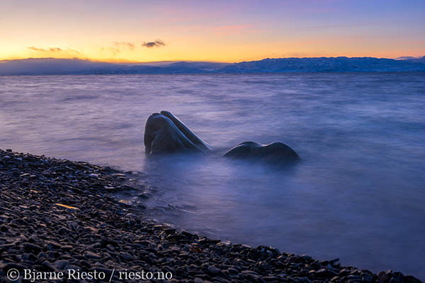 Varangerfjorden ved Vadsø. Finnmark