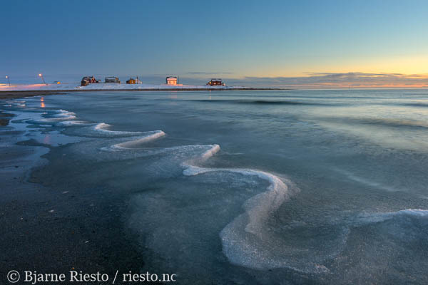 Varangerfjorden ved Vadsø. Finnmark