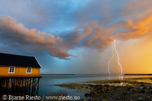 Thunderstorm. Vadsø, Norway